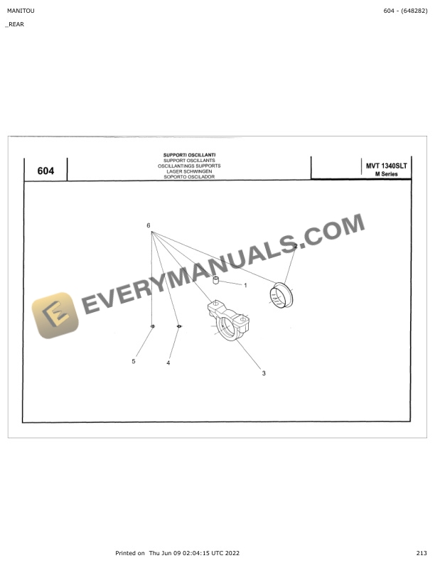 Manitou MVT 1340 SLT M Series Parts Manual 648282 5 Manitou MVT 1340 SLT M Series Parts Manual 648282 - Image 3