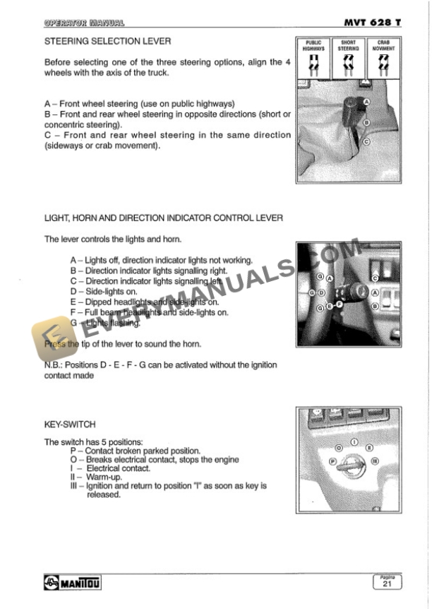 Manitou MVT 628 T Comfort Line Operator Manual 547719EN-2