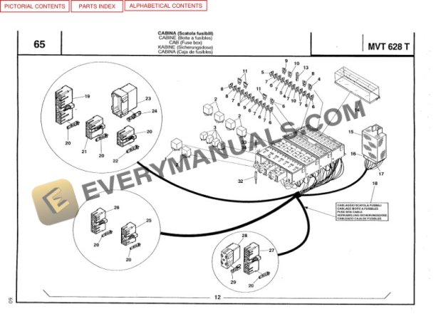 Manitou MVT 628 T Comfort Line Parts Manual 648009-2