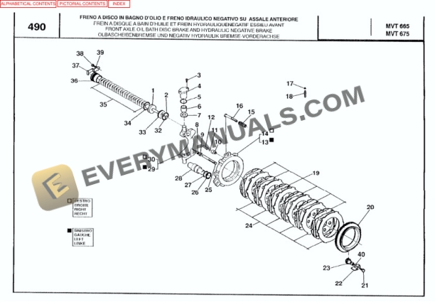 Manitou MVT 665 T Comfort Line Parts Manual 547683-4