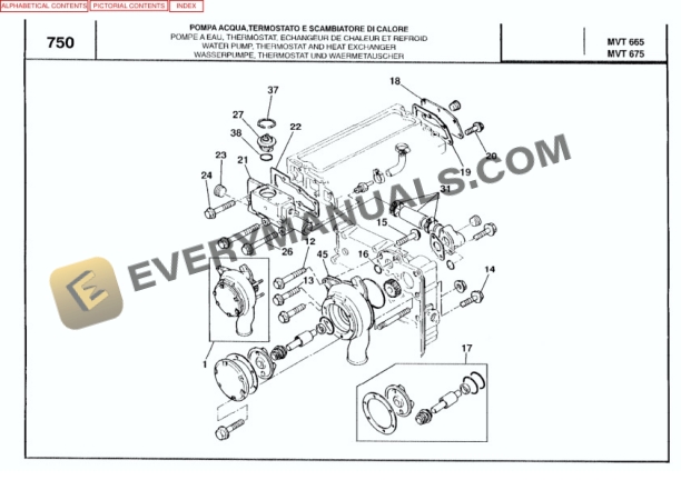 Manitou MVT 665 T Comfort Line Parts Manual 547683-5
