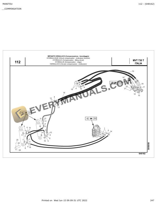 Manitou MVT 730 T, MVT 930 T Parts Manual 648162 5 Manitou MVT 730 T, MVT 930 T Parts Manual 648162 - Image 3