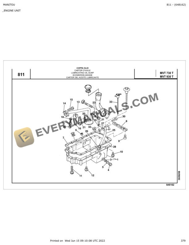 Manitou MVT 730 T, MVT 930 T Parts Manual 648162 6 Manitou MVT 730 T, MVT 930 T Parts Manual 648162 - Image 4