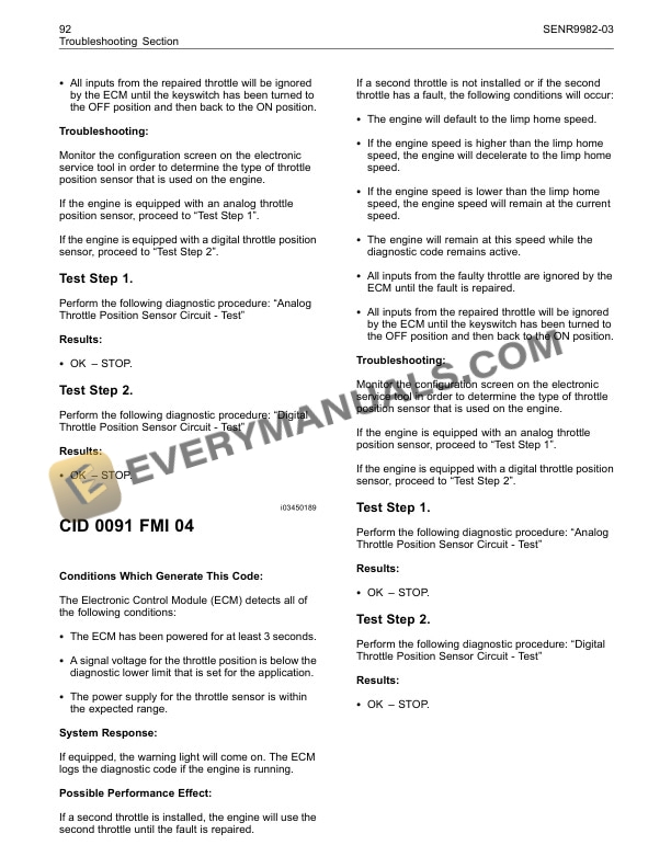 Manitou Perkins 1106D-EURO3 Engine Repair Manual 647413EN-5