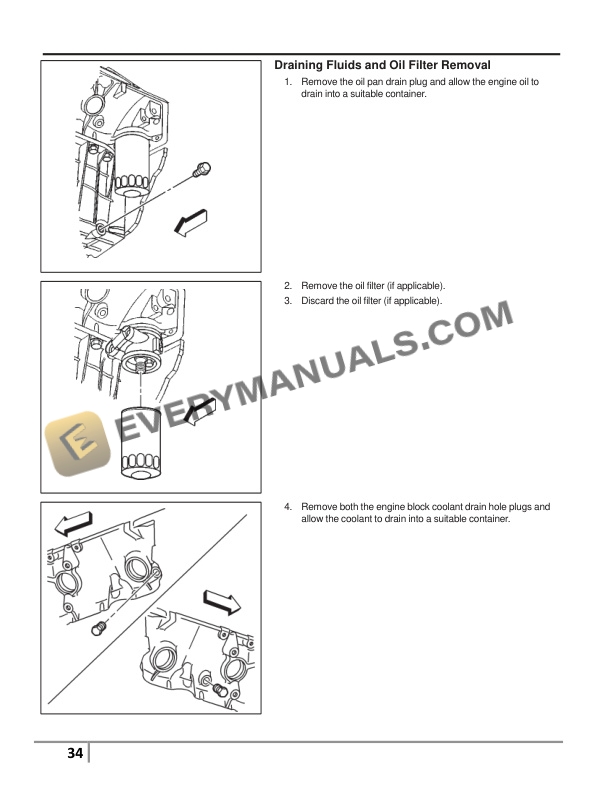 Manitou PSL 4X Engine Repair Manual 647734EN-2