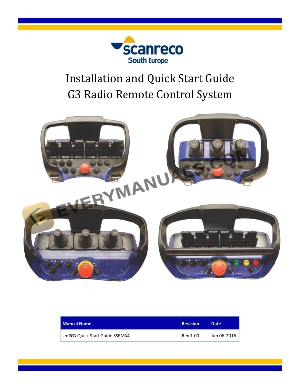 Manitou Radiocontrol Scanreco Repair Manual 647806EN-2