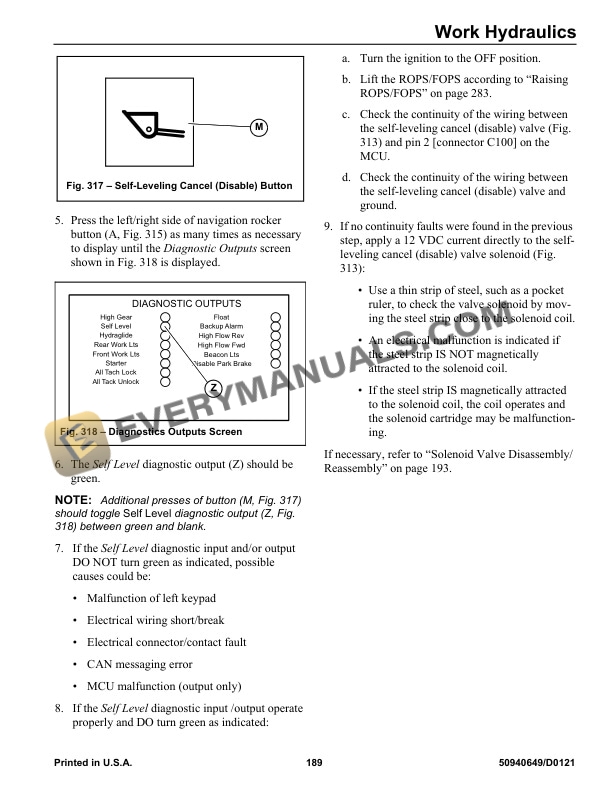 Manitou RT185, RT215, RT255, 1850RT, 2150RT, 2550RT Service Manual 50940649 RevD 6 Manitou RT185, RT215, RT255, 1850RT, 2150RT, 2550RT Service Manual 50940649 RevD - Image 4
