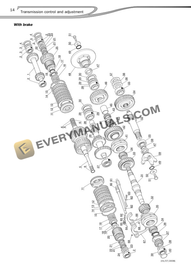 Manitou Series C- Gear Box Repair Manual 647020EN-2