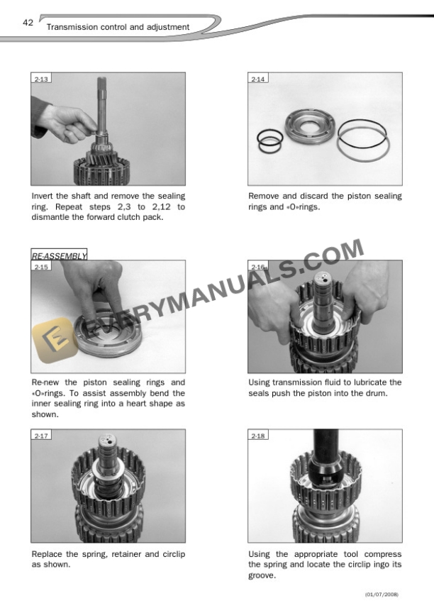 Manitou Series C- Gear Box Repair Manual 647020EN-4