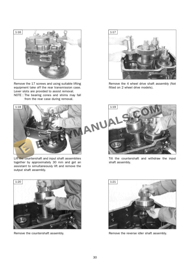 Manitou Series PG 115 Gear Box Repair Manual 647027EN-3