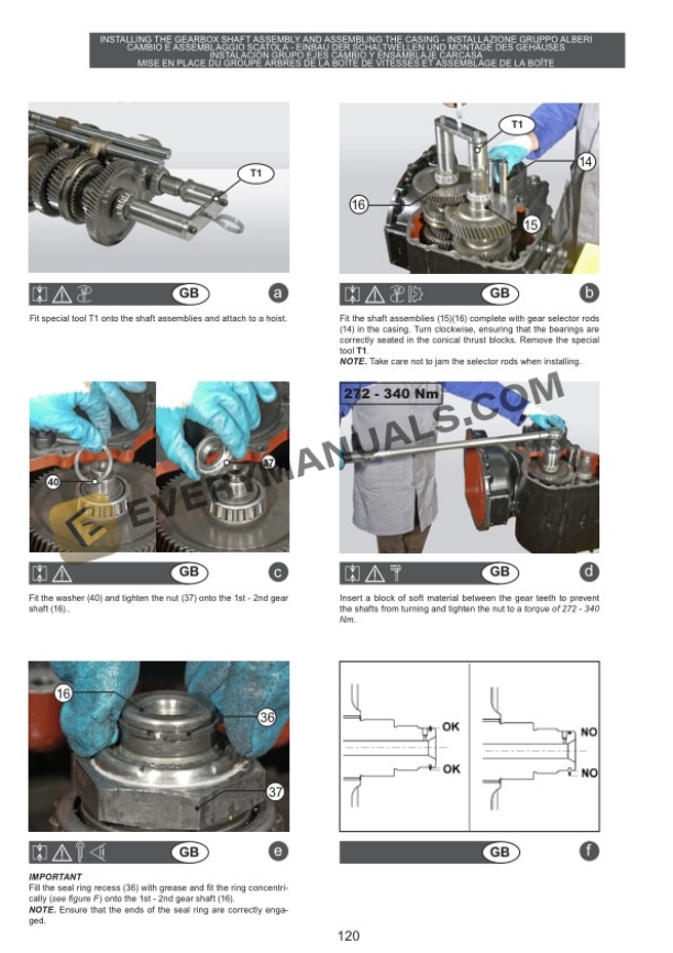 Manitou Series PSR09 Gear Box Repair Manual 547982 DE-FR-IT-4