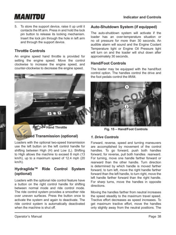 Manitou SSL 1700 R Operator Manual 50111433-4