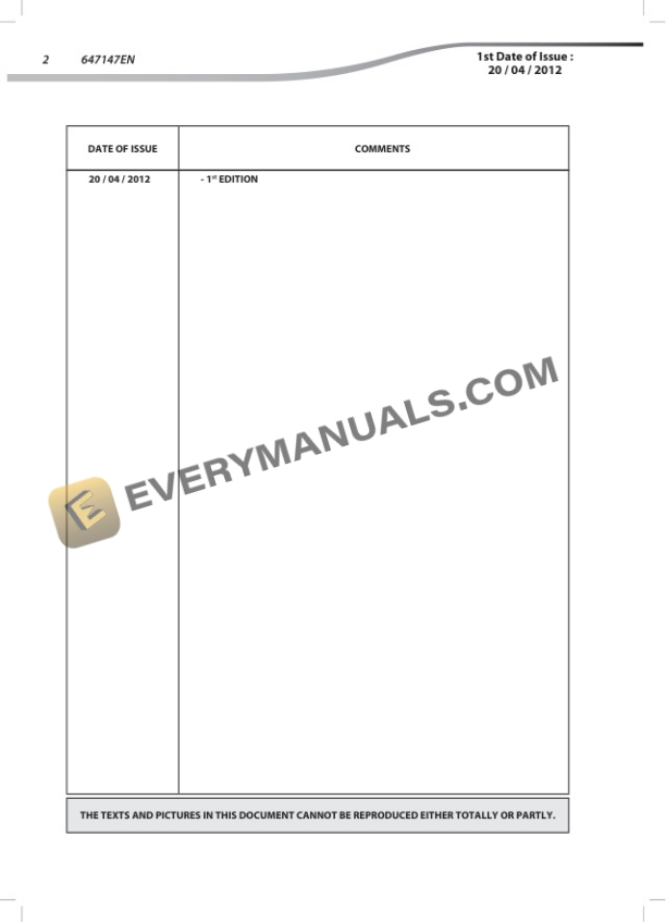 Manitou Swivel Joint 6 Ways Repair Manual 647147EN-3