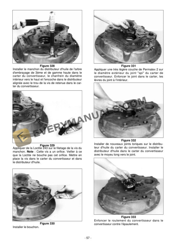 Manitou T12000 Gear Box Repair Manual 647019 FR-4