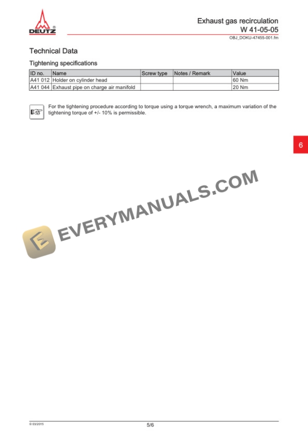 Manitou TD 3.6 L4 ST4, TCD 3.6 L4 ST4 Engine Repair Manual 647549EN-4