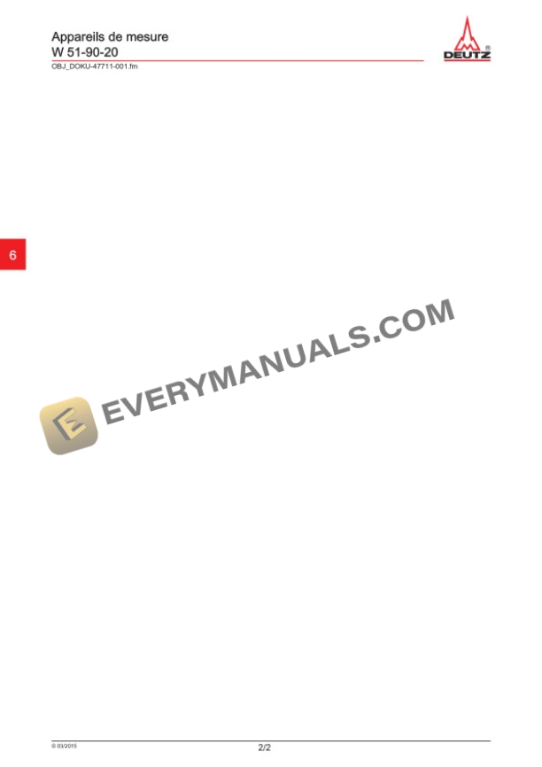 Manitou TD3.6 L4 ST4, TCD3.6 L4 ST4 Motor Repair Manual 647549 FR-5