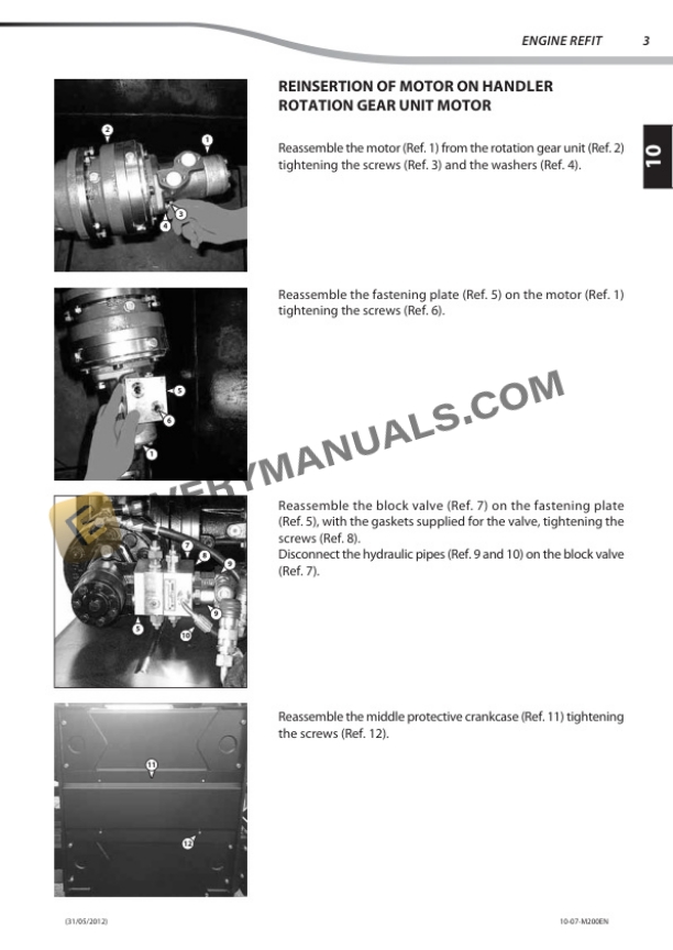 Manitou TH 63 Type Handler Repair Manual 647162EN-2