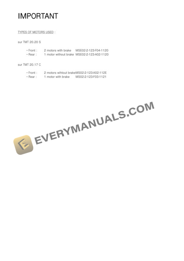 Manitou TMT 20.20 S Serie 1-E2, TMT 20.17 C Serie 1-E2 Repair Manual 547891EN 5 Manitou TMT 20.20 S Serie 1-E2, TMT 20.17 C Serie 1-E2 Repair Manual 547891EN - Image 3