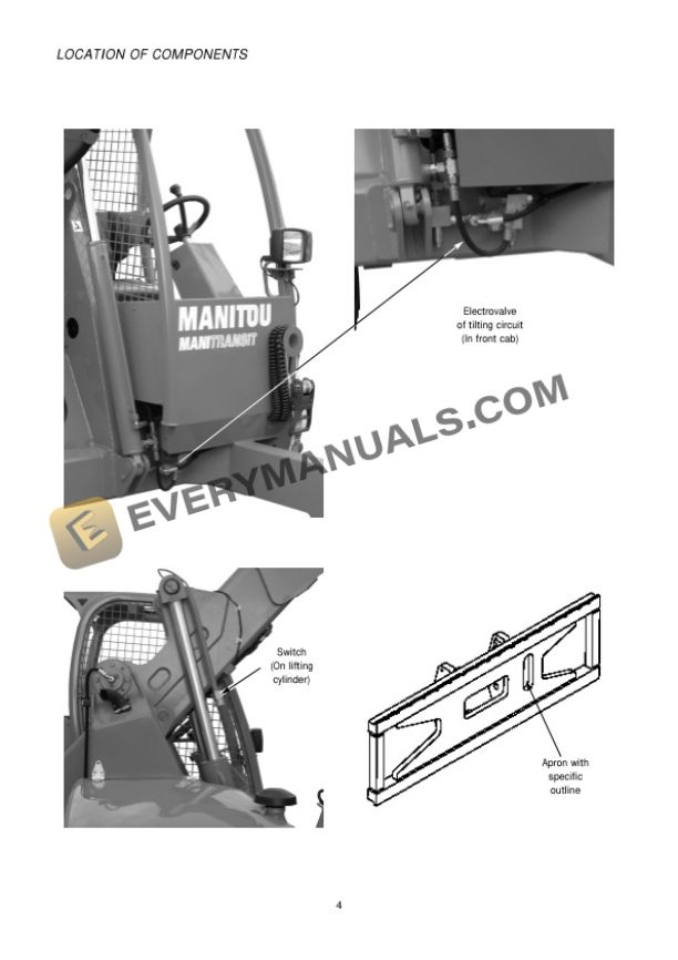 Manitou TMT 20.20 S Serie 1-E2, TMT 20.17 C Serie 1-E2 Repair Manual 547891EN 6 Manitou TMT 20.20 S Serie 1-E2, TMT 20.17 C Serie 1-E2 Repair Manual 547891EN - Image 4