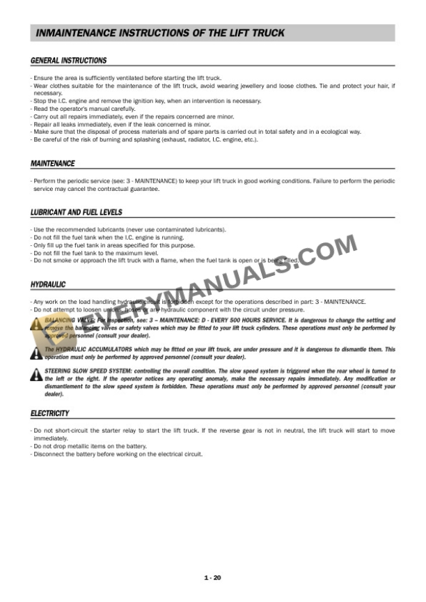 Manitou TMT 25.25 S1-E2 to TMT 25.20 SR4W XT S1-E2 Operator Manual 547888EN-2