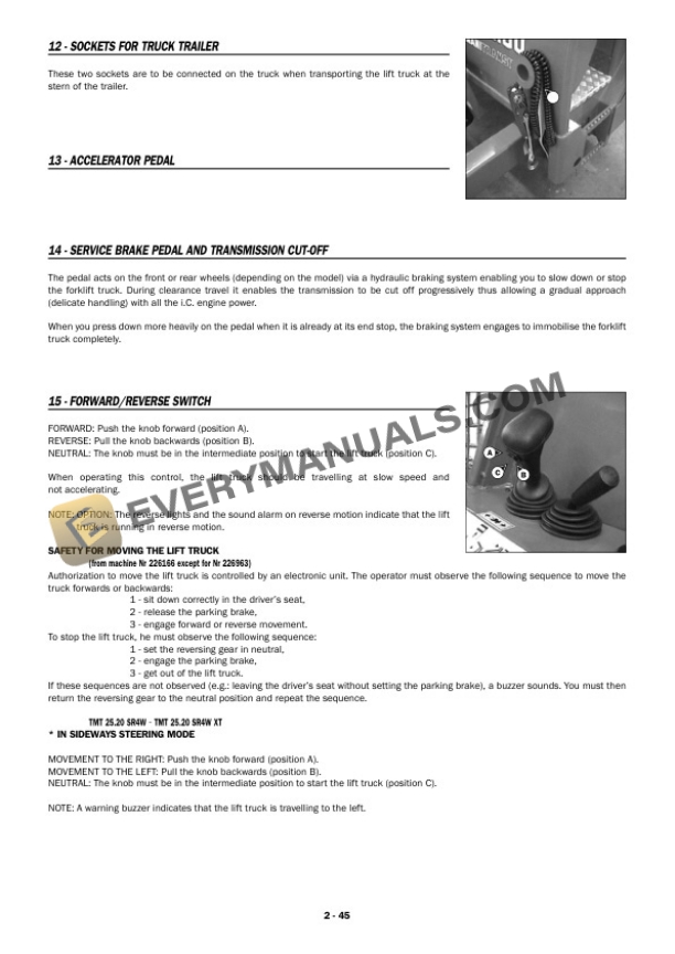 Manitou TMT 25.25 S1-E2 to TMT 25.20 SR4W XT S1-E2 Operator Manual 547888EN-4