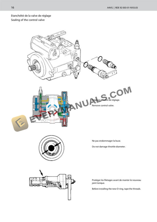 Manitou TMT 25.25 Serie 1-E2, TMT 25.20 SR Serie 1-E2, TMT 25.20 C Serie 1-E2, TMT 25.15 CR Serie 1-E2 Repair Manual 0-1-M123 FR-3