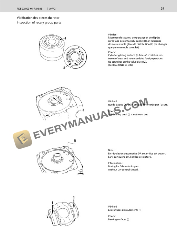 Manitou TMT 25.25 Serie 1-E2, TMT 25.20 SR Serie 1-E2, TMT 25.20 C Serie 1-E2, TMT 25.15 CR Serie 1-E2 Repair Manual M123FR FR-2