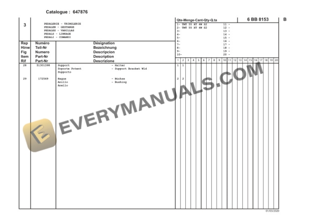 Manitou TMT 55 HT 4W T4 S2, TMT 55 XT 4W T4 S2 Parts Manual 647876-2