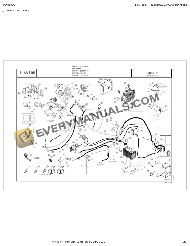 Manitou TMT 55 HT, TMT 55 XT Parts Manual 647555 4 Manitou TMT 55 HT, TMT 55 XT Parts Manual 647555 - Image 2