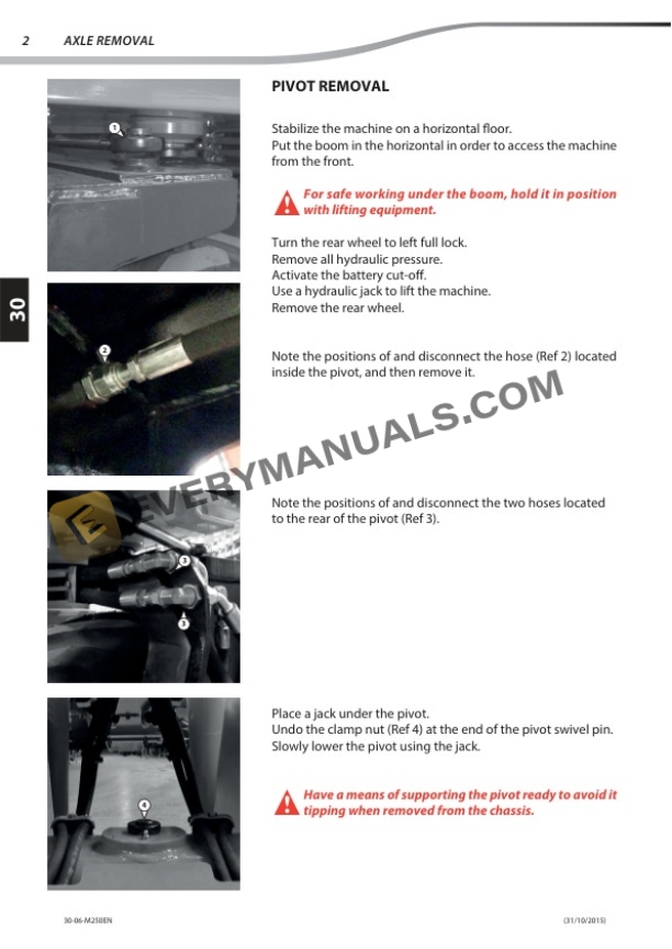 Manitou TMT 55 HT XT Hydrostatic Serie 1 Repair Manual 647556EN 5 Manitou TMT 55 HT XT Hydrostatic Serie 1 Repair Manual 647556EN - Image 3