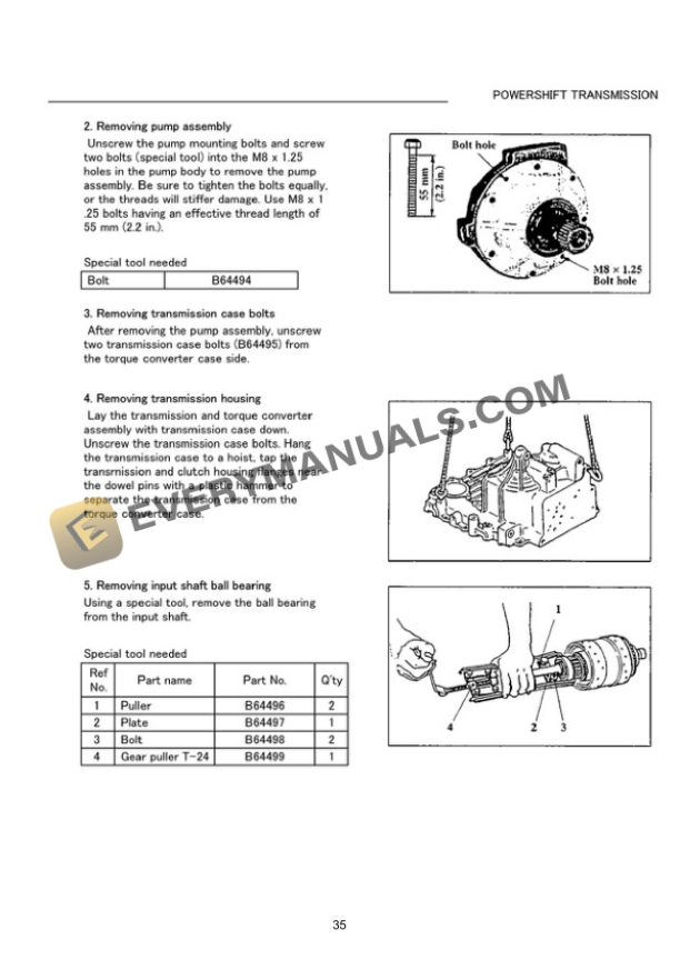 Manitou Transmission Y43160X, Reduction Y48130X, Y48140X, Y48150X Repair Manual 647119EN-2
