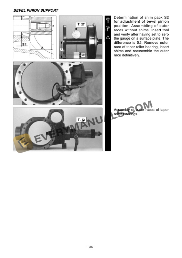 Manitou Type 172-177-272-277-279 Axle Assembly Repair Manual 647070EN-4