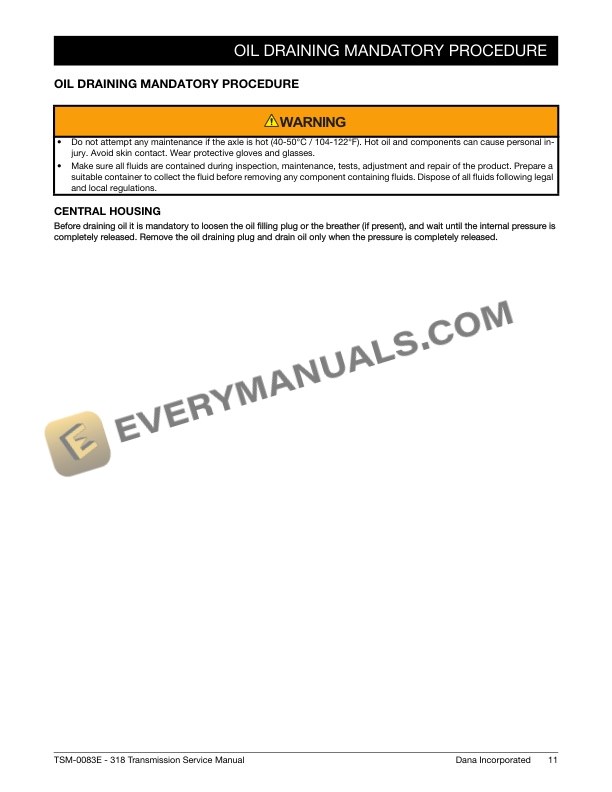 Manitou Type 318 Dana Gearbox Repair Manual 647526EN 4 Manitou Type 318 Dana Gearbox Repair Manual 647526EN - Image 2