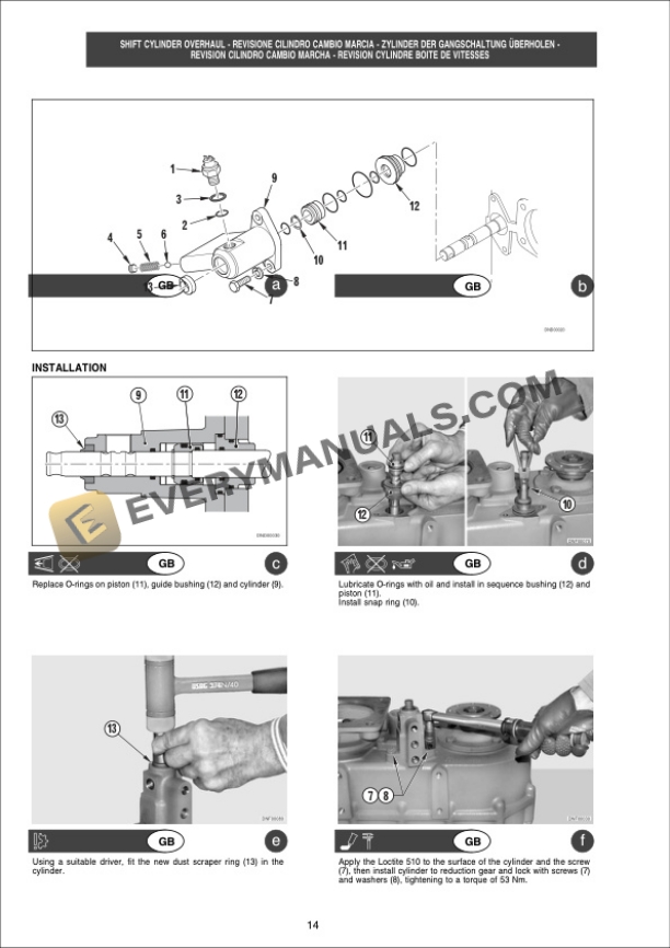 Manitou Type 360, 59 Dana Drop Box Repair Manual 647375-2