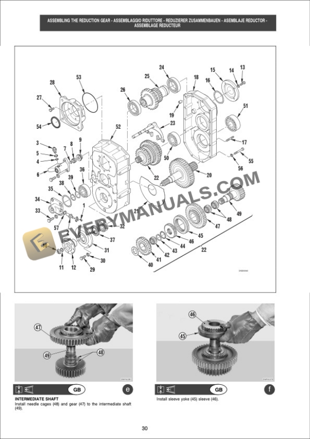 Manitou Type 360, 59 Dana Drop Box Repair Manual 647375-3