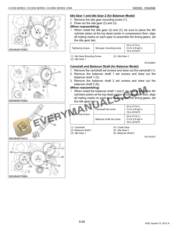 Manitou V3600 Euro 3 Engine Repair Manual 647049EN-5