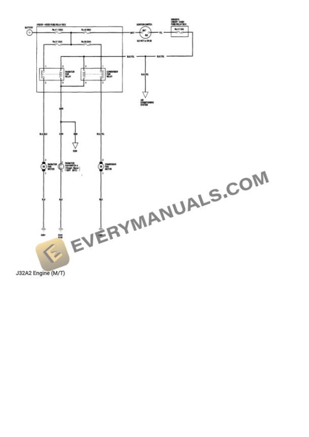 Acura 3.2CL 2003 Electrical Diagrams V6-3.2L SOHC-5