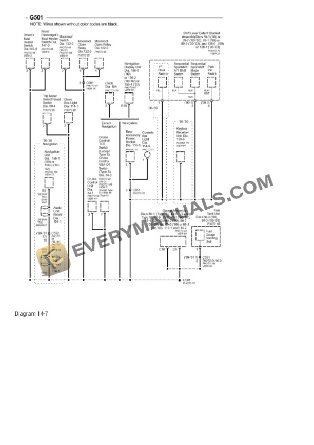 Acura 3.2TL 2003 Electrical Diagrams V6-3.2L SOHC-2