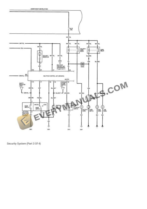 Acura 3.5RL 2003 Electrical Diagrams V6-3474cc 3.5L 7 Acura 3.5RL 2003 Electrical Diagrams V6-3474cc 3.5L - Image 5