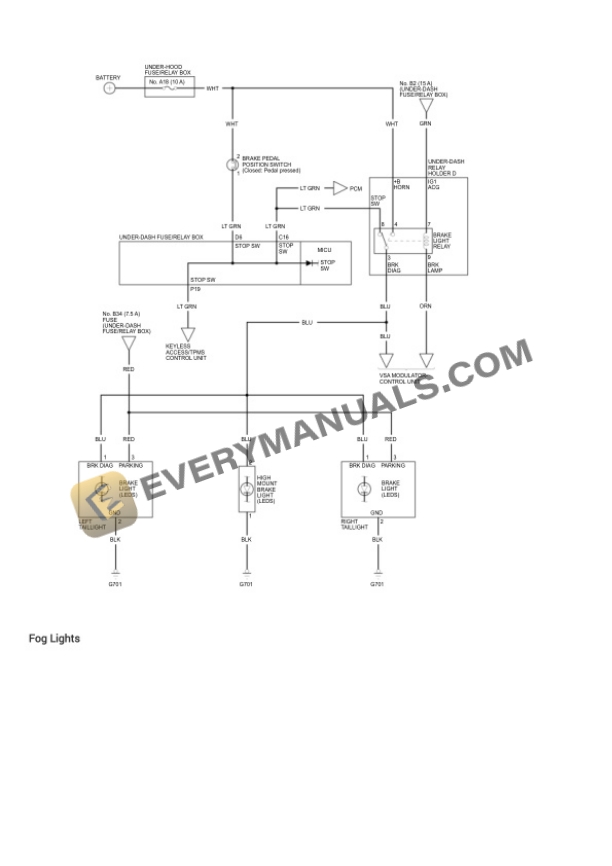 Acura ILX 2021 Electrical Diagrams L4-2.4L (K24V7) 6 Acura ILX 2021 Electrical Diagrams L4-2.4L (K24V7) - Image 4