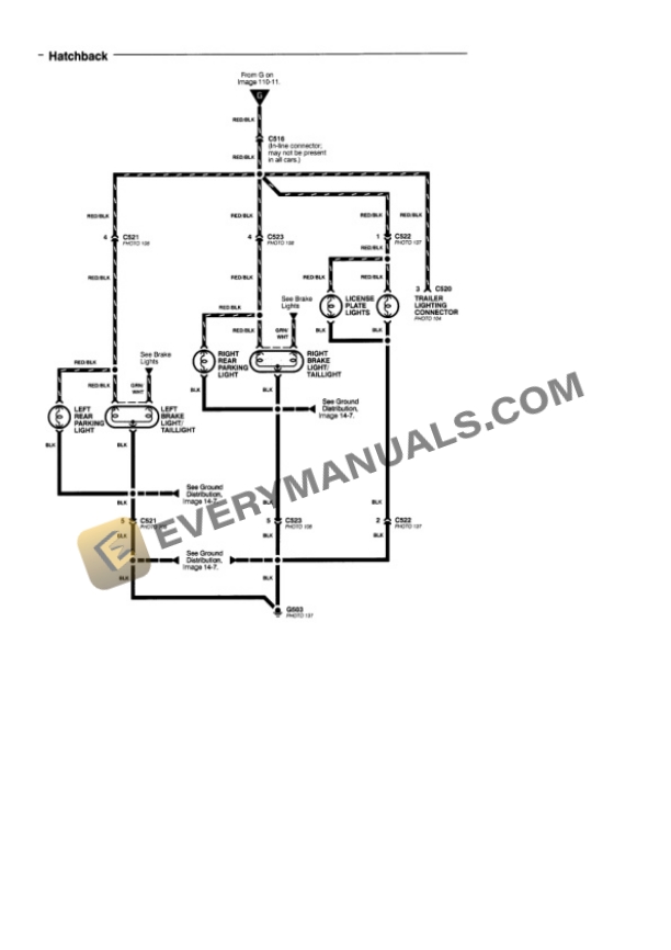 Acura Integra LS Coupe 2000 Electrical Diagrams L4-1834cc 1.8L DOHC MFI 6 Acura Integra LS Coupe 2000 Electrical Diagrams L4-1834cc 1.8L DOHC MFI - Image 4