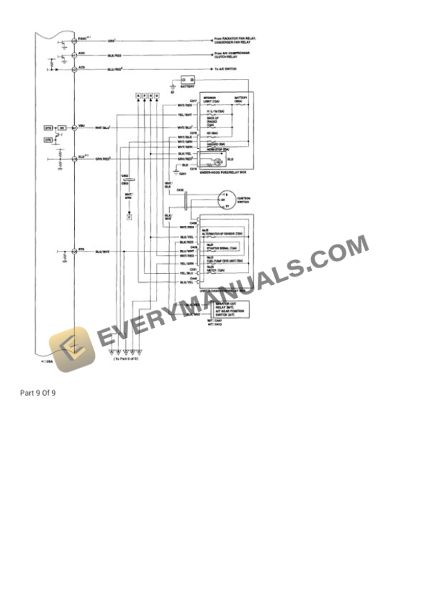 Acura Integra LS Coupe 2000 Electrical Diagrams L4-1834cc 1.8L DOHC MFI 7 Acura Integra LS Coupe 2000 Electrical Diagrams L4-1834cc 1.8L DOHC MFI - Image 5