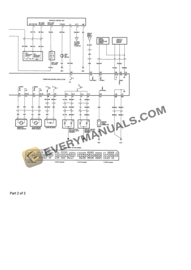 Acura Integra LS Sedan 2000 Electrical Diagrams L4-1834cc 1.8L DOHC MFI 7 Acura Integra LS Sedan 2000 Electrical Diagrams L4-1834cc 1.8L DOHC MFI - Image 5