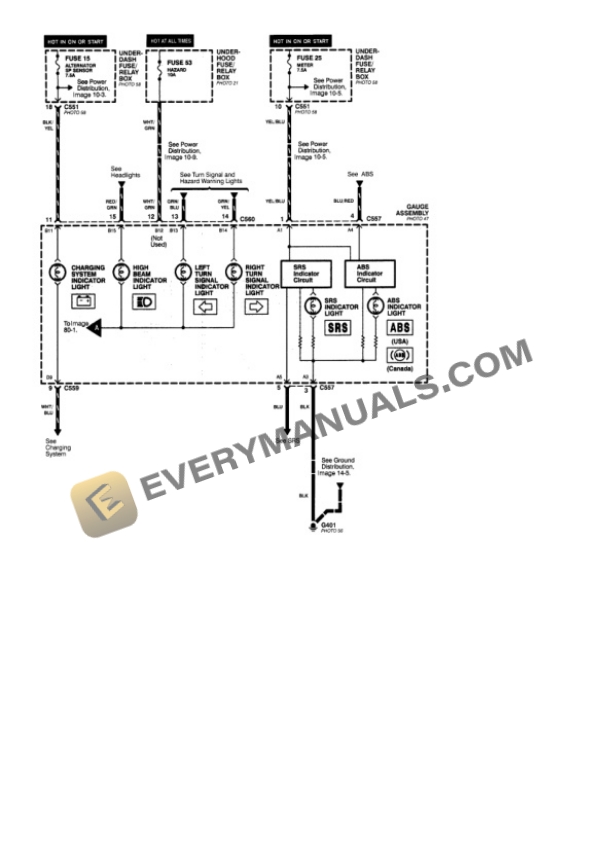 Acura Integra RS Coupe 1998 Electrical Diagrams L4-1834cc 1.8L DOHC MFI 6 Acura Integra RS Coupe 1998 Electrical Diagrams L4-1834cc 1.8L DOHC MFI - Image 4