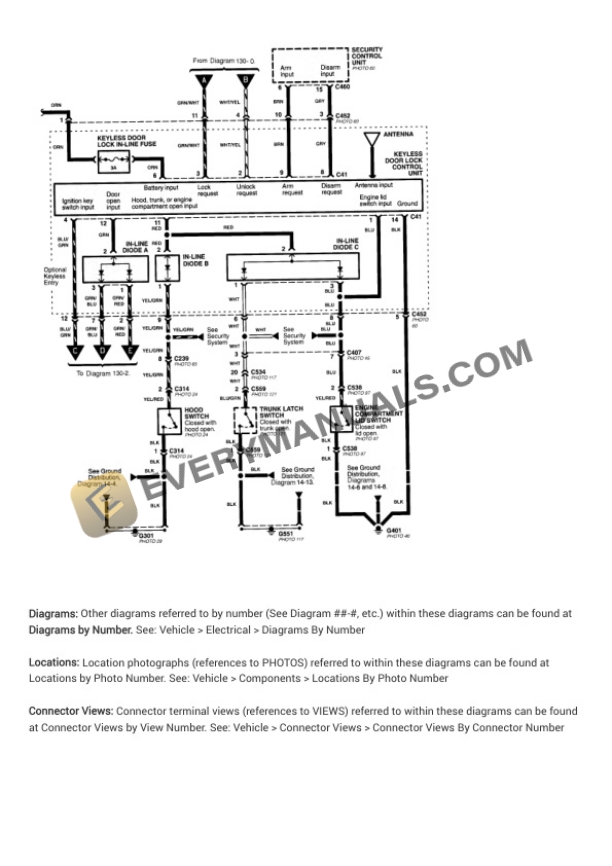 Acura NSX-T 1997 Electrical Diagrams V6-3.0L DOHC (VTEC) 7 Acura NSX-T 1997 Electrical Diagrams V6-3.0L DOHC (VTEC) - Image 5