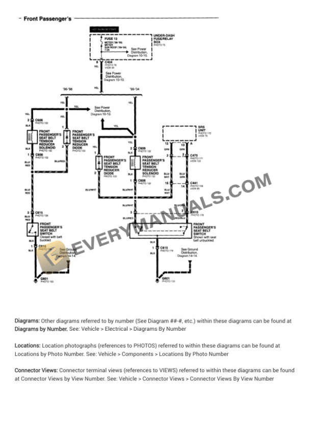Acura RL 1997 Electrical Diagrams V6-3474cc 3.5L-5