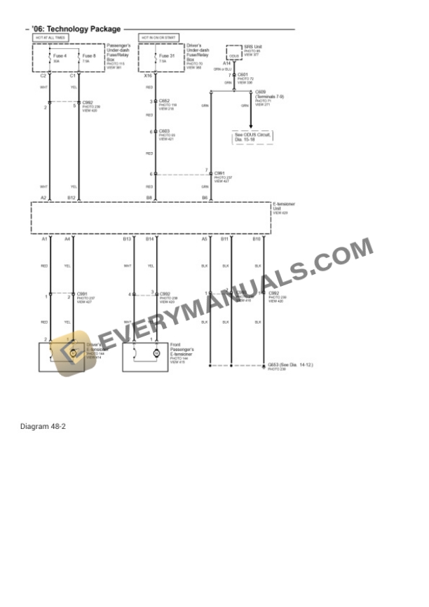 Acura RL 2006 Electrical Diagrams V6-3.5L-3