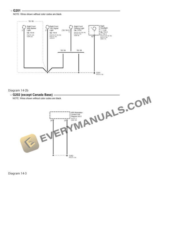 Acura RSX 2002 Electrical Diagrams L4-2.0L (VTEC)-2