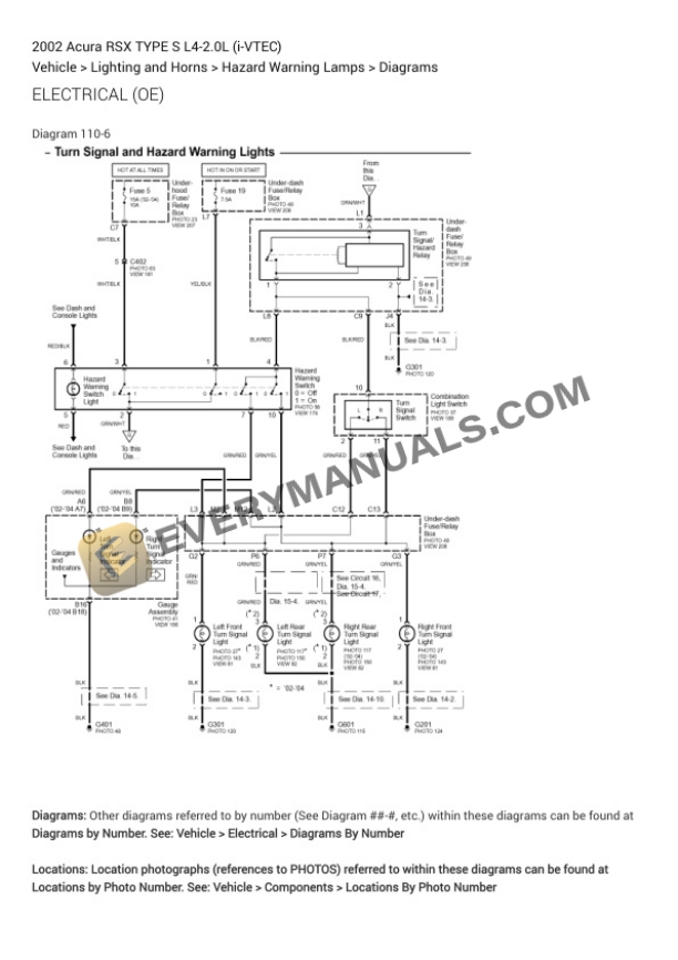 Acura RSX TYPE S 2002 Electrical Diagrams L4-2.0L (i-VTEC)-5