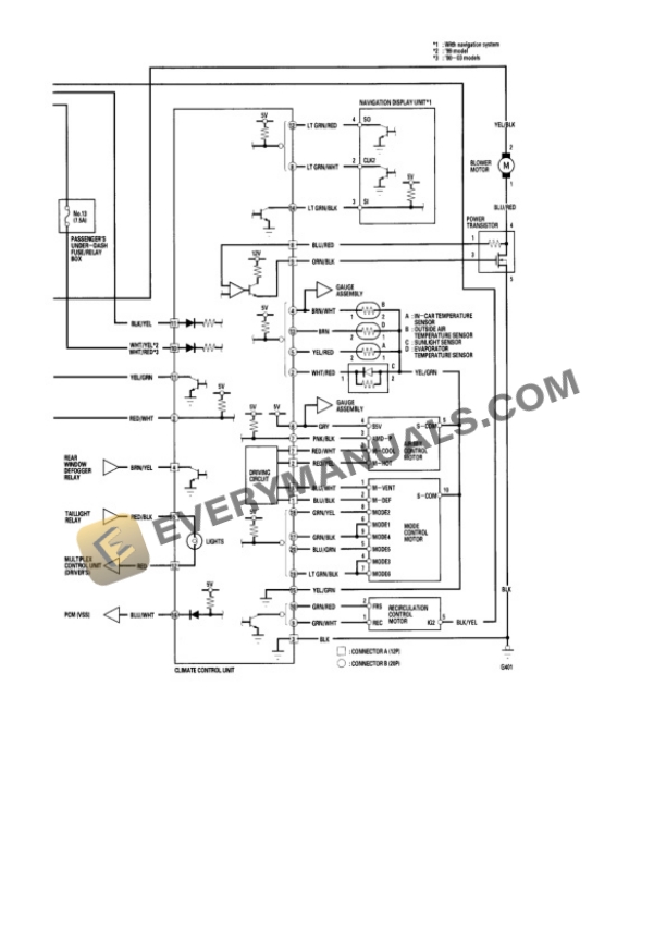 Acura TL 2000 Electrical Diagrams V6-3206cc 3.2L SOHC MFI-3